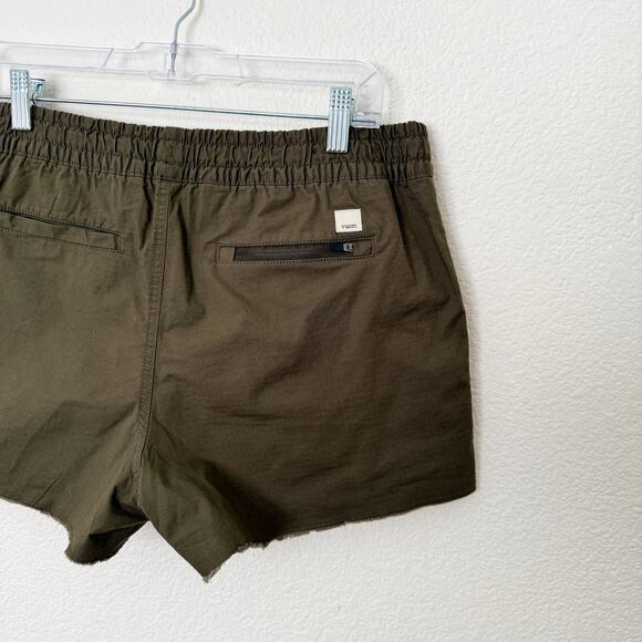 [Vuori] Dark Oregano Green Duraterra Vintage Ripstop Shorts Raw Hem Sz Medium M - Picture 9 of 11